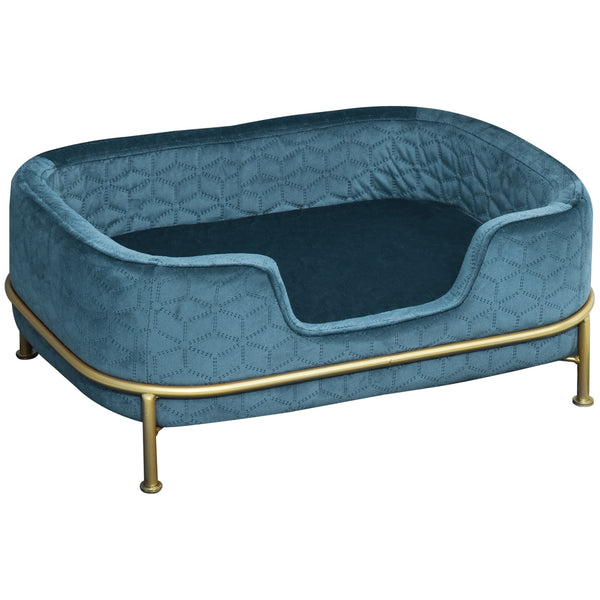 Niche surélevée pour chiens et chats 63,5x43x24,5 cm Bleu online