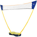 Set da Badminton Tennis Portatile per Adulti e Bambini con Racchette e Accessori  Giallo e Blu