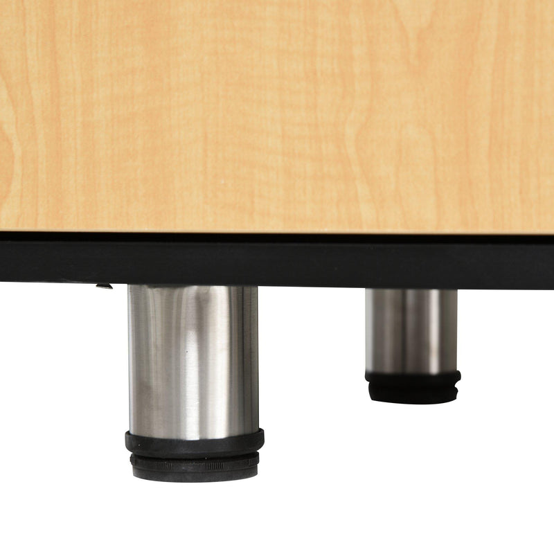 Libreria Mobiletto 5 Ripiani 2 Ante 80x40x96 cm in Truciolare  Nero