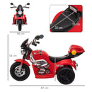 Moto Elettrica per Bambini 6V Rossa