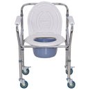 Sedia a Rotelle Impermeabile con WC Rimovibile  