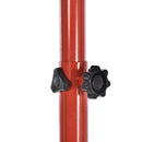 Canestro da Basket da Esterno con Supporto e Altezza Regolabile in Acciaio  