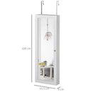 Armadio Portagioie a Specchio 35,5x9x100 cm  Bianco