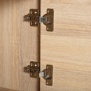 Mobili Alto Soggiorno 3 Ripiani 3 Ante 45x34x100 cm in Truciolare 