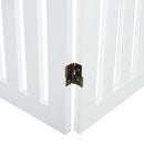 Cancelletto di Sicurezza Pieghevole per Animali Domestici 203,2x1,8x91 cm in Legno  Bianco