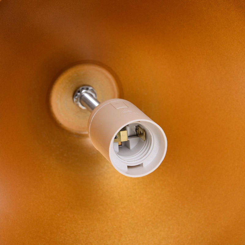 Lampada da Terra Tripode in Legno con Paralume in Metallo 70x70x170 cm E27 