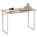 Scrivania da Ufficio con Piano Inclinabile 120x60x76 cm in Acciaio e MDF  Bianca