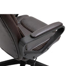 Sedia Poltrona Direzionale da Ufficio in Similpelle  Marrone Scuro