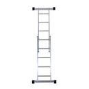 Mini Ponteggio Trabattello Scala 130x70x140 cm in Alluminio Portata max 150 Kg 