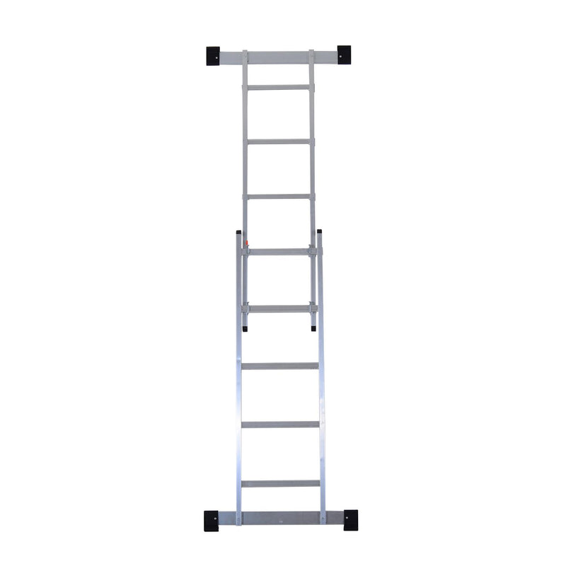 Mini Ponteggio Trabattello Scala 130x70x140 cm in Alluminio Portata max 150 Kg 
