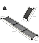 Rampa Pieghevole Antiscivolo Auto per Cani fino a 100 Kg   Nera