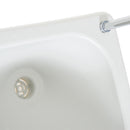 Lavabo Portatile da Campeggio 24L 83x50x103 cm con Ruote in HDPE  Grigio Chiaro