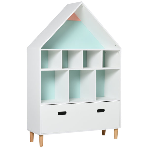 Bibliothèque Étagère Porte-Jouets pour Chambre 82x30x126 cm Blanc sconto
