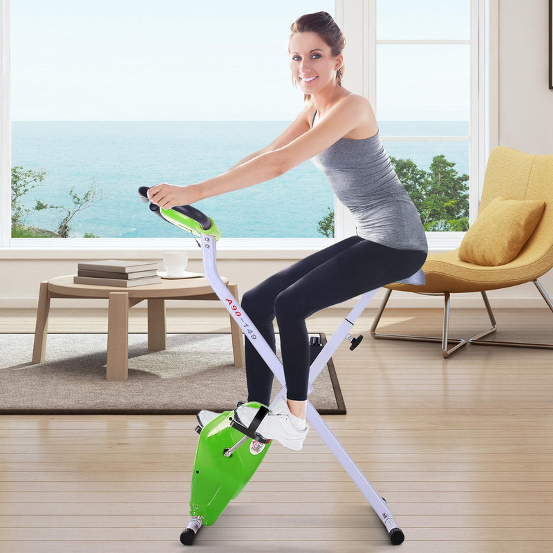 Cyclette Magnetica Pieghevole con Display LCD 