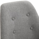 Set 2 Sedie Imbottite 48x56x87 cm in Tessuto  Grigie