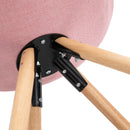 Set 2 Sedie Imbottite 48x56x87 cm in Tessuto  Rosa