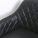 Set 2 Sgabelli Imbottiti 55,5x57,5x93 cm  Neri