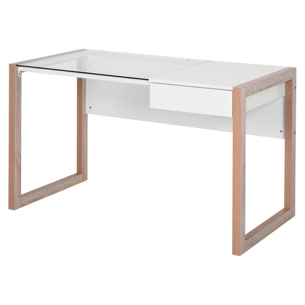 Bureau 120x60x75 cm en bois et verre online