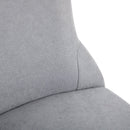 Set 2 Sedie Imbottite 45x66x92,5 cm in Tessuto  Grigie