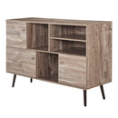 Credenza Mobile Soggiorno 3 Ante 4 Scaffali 135x46x91,5 cm 