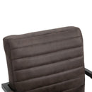 Set 2 Sedie Imbottite 63x53x90 cm in Poliestere  Marrone