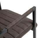 Set 2 Sedie Imbottite 63x53x90 cm in Poliestere  Marrone