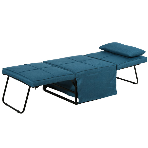 Pouf lit bébé avec matelas pliant 69x180x41 cm Bleu online