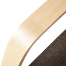 Divano 2 Posti 112x79x80 cm in Legno e Tessuto  Grigio