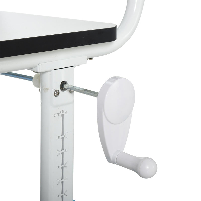 Set Scrivania e Sedia per Bambini Altezza Regolabile  Bianca