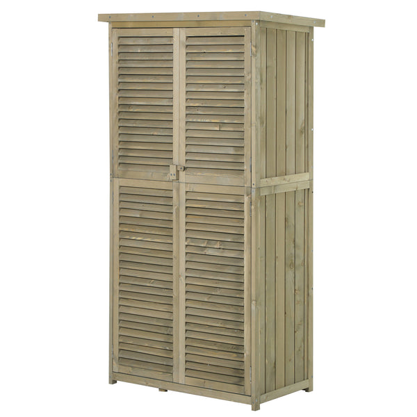 Meuble de Rangement de Jardin 87x46,5x160 cm en Bois Gris acquista