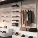 Kit per Fissaggio Mensole 330 mm in Acciaio Emuca Bianco