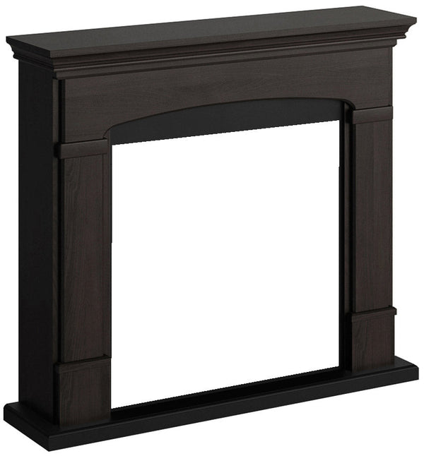 online Cadre de Cheminée en Bois MDF 107,2x95,2x24,5 cm Tagu Helmi Espresso Wengè