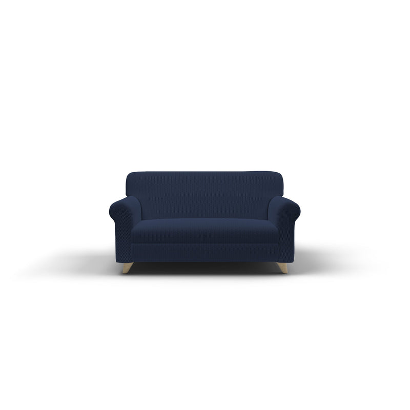 Copridivano Elasticizzato in Poliestere e Cotone Fashionable Blu Scuro