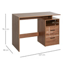 Scrivania da Ufficio Porta PC 107x48x76,2 cm in Legno  Noce