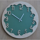 Orologio da Parete Rotondo 48Cm Pirondini Italia Ombre Verde