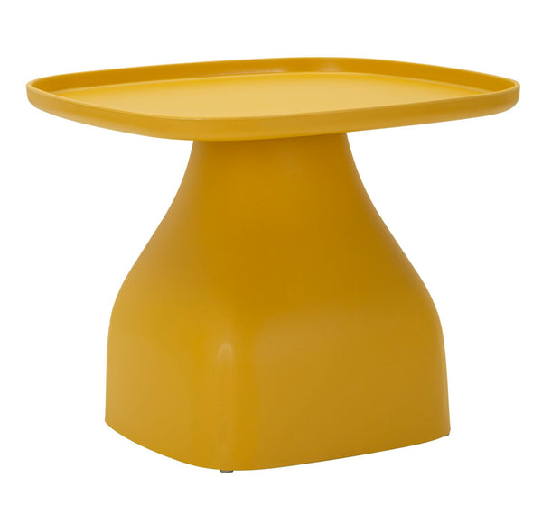 Tavolinetto Gea Giallo 48x48x38 cm in Polipropilene Giallo prezzo