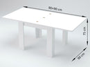 Tavolo Allungabile 90x90/180x75 cm Jesi Larice bianco