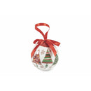 Set 14 Palle di Natale Ø7,5 cm in Polyfoam con Box Fiocchi e Alberi