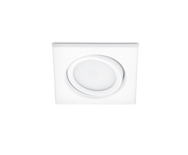 prezzo Éclairage intérieur LED encastré en métal blanc mat