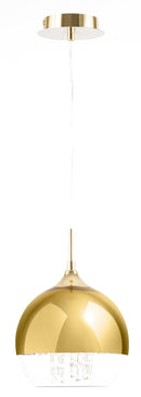 Lampada pendente Pendant in Metallo Fermi Oro