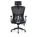 Sedia Poltrona Direzionale da Ufficio in Similpelle Nera 