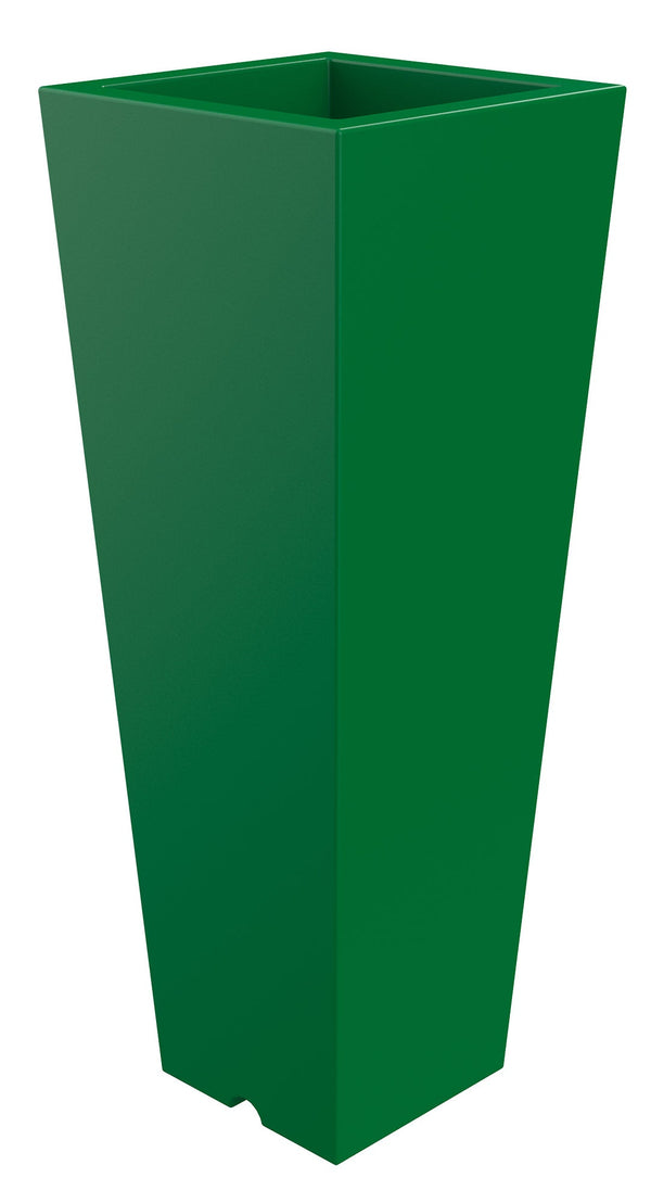 Vase 34x86 cm en Résine Arkema Quadro 86 Vert Foncé online