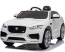 Macchina Elettrica per Bambini 12V con Licenza Jaguar F-Pace Bianca