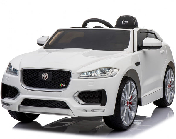 sconto Voiture jouet électrique pour enfants 12V sous licence Jaguar F-Pace Blanc