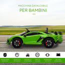 Macchina Elettrica per Bambini 12V con Licenza Lamborghini Aventador Verde