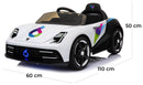 Macchina Elettrica per Bambini 12V Miller Six Bianca