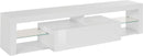 Mobile Tv 1 Anta a Ribalta e Ripiani a Giorno 160x40x35 cm Essential 1R Bianco Lucido  
