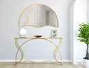 Specchio Sunshine 110x2,5x66 cm in Ferro e MDF Oro