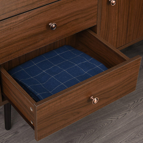 Armoire 3 Tiroirs 1 Porte 102x50x76,5 cm en Merisier online