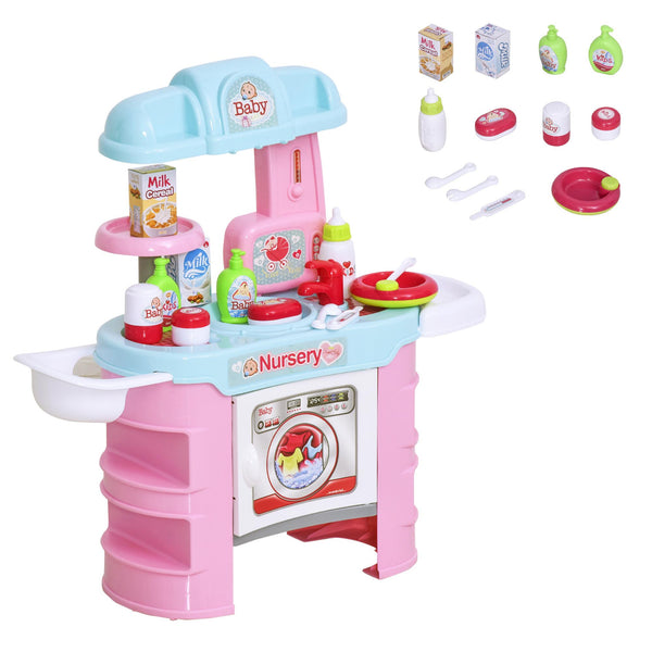 Station de bain jouet pour enfants avec 25 accessoires bleus et roses online
